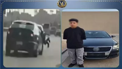 ضبظ طالب فر بسيارة دون لوحات 