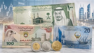 الريال السعودي يسجل 13.61 جنيه والدينار الكويتي يقترب من 167 جنيهًا اليوم