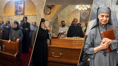 نياحة تاسوني أربسيما الأنبا برسوم والأنبا ميخائيل يترأس صلاة الجناز بدير المعصرة