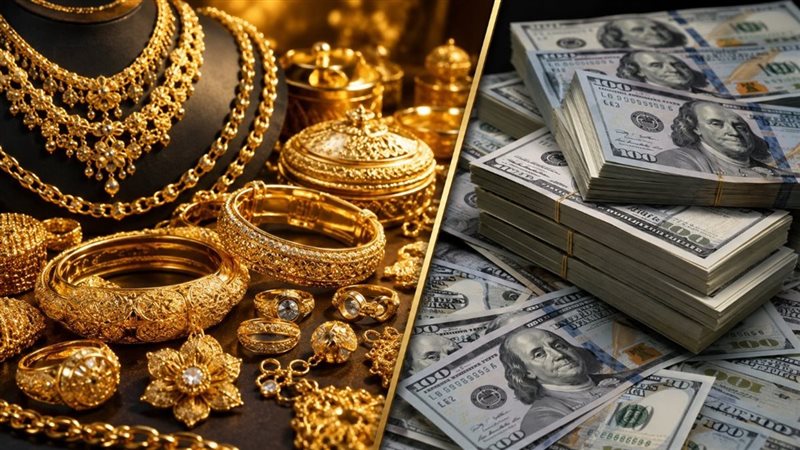 أسعار الذهب والدولار