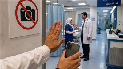 حظر التصوير داخل المستشفيات دون تصريح  