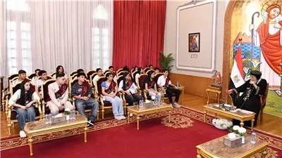 البابا تواضروس يشيد بتصميم مقابر القاهرة الجديدة ويكرس مكرستين بدير بنات مريم ويكرم أوائل مدرسة المحبة