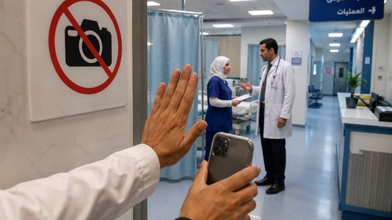 حظر التصوير داخل المستشفيات دون تصريح 