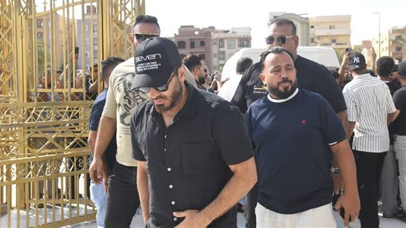 جنازة والد تامر حسني