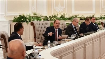 عمدة السرارية أمام السيسي 