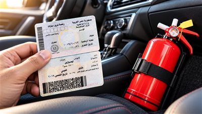 إلغاء تقديم طفاية الحريق عند تجديد رخصة السيارة  