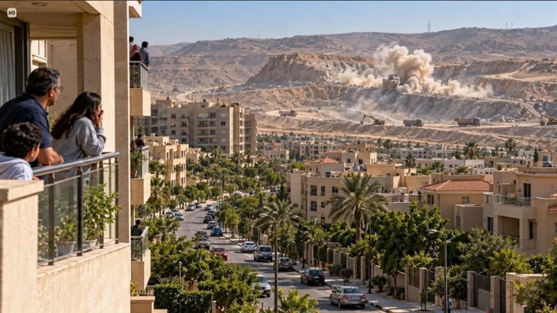 أصوات انفجارات في