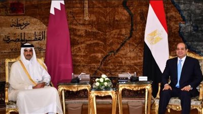 رسالة من الرئيس السيسي تصل إلى أمير قطر 
