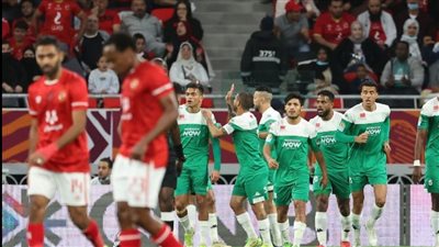 الاهلي يحسم المباراة ويحرز الهدف الثاني له في شباك الرجاء