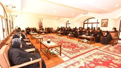 بالصور تفاصيل زيارة البابا لدير أبو مقار اليوم وهذا ما قاله لرهبان الدير