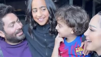 بعد فوزها بالميدالية الذهبية في تامر حسني يهنئ ابنته تاليا