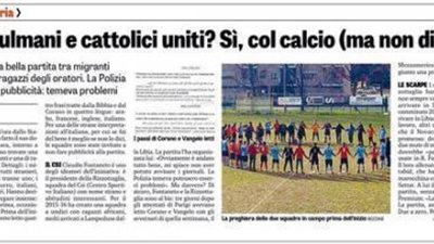 بالصور ..داعش يحاول أن يهدد مباراة بين المسلمين والمسيحيين في إيطاليا