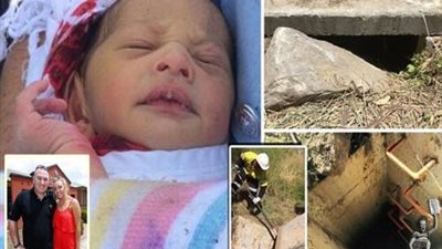 بالفيديو .. معجزة رهيبة ..العثور على طفل مولود في بئر على بعد مترين لمدة خمس أيام مازال على قيد الحياة