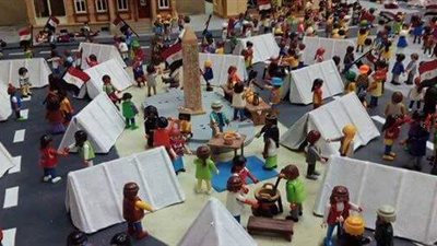 بالصورة ..مجسم لميدان التحرير في معرض للالعاب بريال مدريد