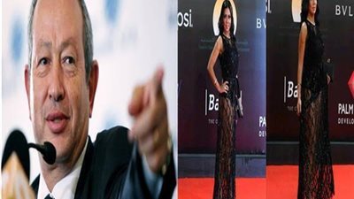 شاهد ماذا قال نجيب ساويرس تعليقا علي فستان رانيا يوسف الفاضح