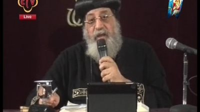 بالفيديو | شاهد ماذا قال البابا تواضروس علي حاله الانبا يؤانس بعد تعرضه للحادث بالامس