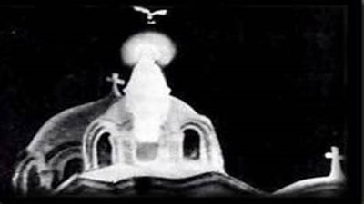 عشية تذكار تجلي كلية الطهر السيدة العذراء مريم فوق قباب كنيستها بالزيتون