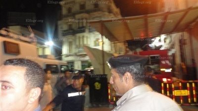 وصول النيابة لقسم أول طنطا لمعاينة الحريق