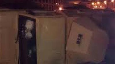 إصابة ضابط و3 مجندين إثر انقلاب مدرعتين