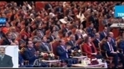 بالفيديو ترتيل مزمور سبحوا الله في حضور الرئيس السيسي وتصفيق حار من سيادته