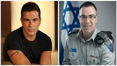 المتحدث بإسم الجيش الإسرائيلي يستفز المصريين بالمطرب عمرو دياب على الفيس بوك