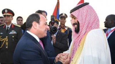 ولى العهد السعودى يغادر مطار القاهرة بعد زيارة رسمية استمرت 3 أيام