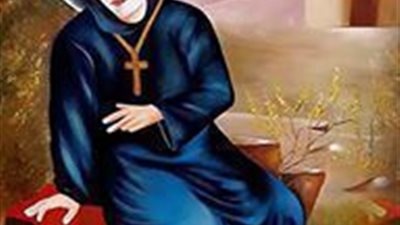 ابنة رجل مسيحي غني .. تيتمت من أمها وهي صغيرة فرباها أبوها ولما أراد أن يزوجها ويمضي هو إلى أحد الأديرة أصرت على مرافقته