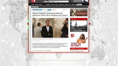 بالفيديو | شاهد كيف تناولت وسائل الاعلام الفرنسيه زياره الرئيس ماكرون للقاهره