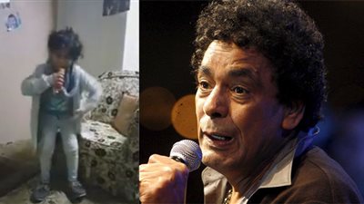 بالفيديو.. طفلة صغيرة بتقلد محمد منير بحركاته