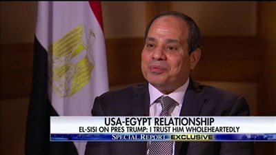 السيسي هذا ما وعدنى به ترامب وانا اثق فى وعوده