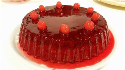 طريقة عمل كيكة الجيلى المقلوبه تحفه