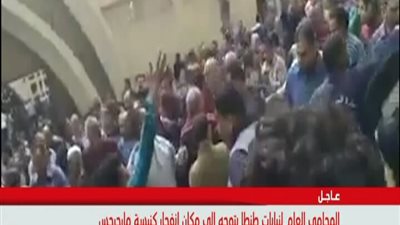 بالفيديو عاجل من داخل الكنيسه الان . . مراسل اون تى فى يروى تفاصيل الانفجار