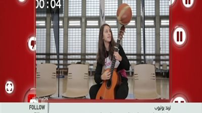 بالفيديو مذهل . . . ما فعلته عازفه الجيتار