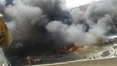 وردنا منذ قليل | حريق منزلين بمجزرة العجميين في الفيوم