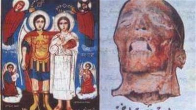 القصة العجيبة للعثور علي رأس الشهيد اندراوس احد شهداء اخميم التي تشع نور