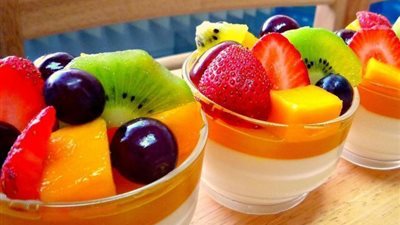 مهلبية بالفواكه