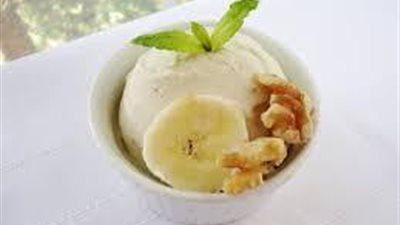 للدايت مثلجات الموز بالكريمه