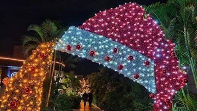 ميري كريسماس غصب عن حنان ترك الشيخ زايد تستقبل الكريسماس بهذه الطريقة