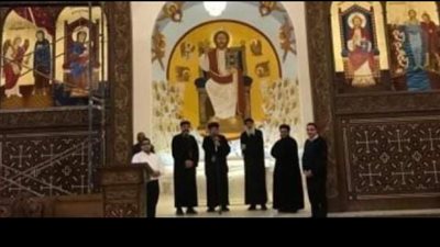 بالصور ايباراشية نجع حمادي تعلن نياحة كاهن فاضل