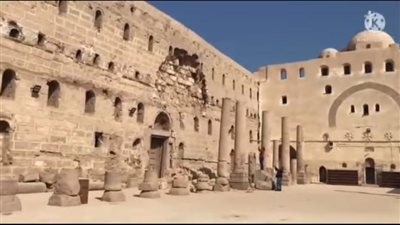 رهبان دير الانبا شنودة يستغيثون بعد انقاذ العناية الالهيه لهم