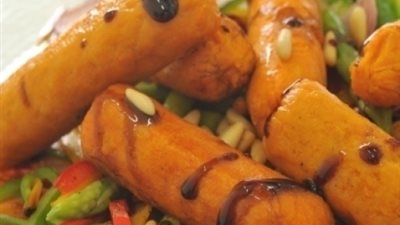 فكره مميزه لتحضير سجق للنباتين ولاخفاء الخضروات بطعام الاطفال