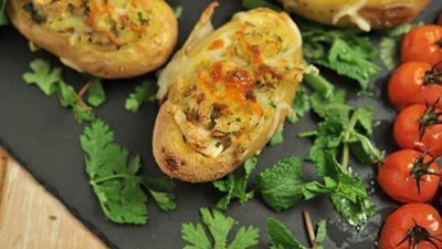 اكواب البطاطس بالفرن