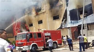 حريق فى مصنع لفرم الأقطان بالخانكة والحماية المدنية تهرع لمكان الحريق للسيطرة على الوضع