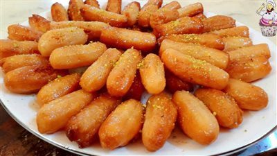 على الطريقة السوريه واحلى من المحلات طريقة عمل بلح الشام فى المنزل