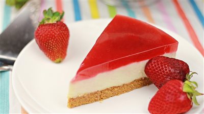 اسهل طريقة لعمل الـ تشيز كيك بالجيلى