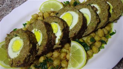 اسهل طريقة لعمل رول اللحمه المفرومه بالبيض