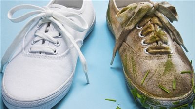 هيرجع جديد تاني حيل ذكية لتنظيف الكوتشى الابيض الجلد والقماش