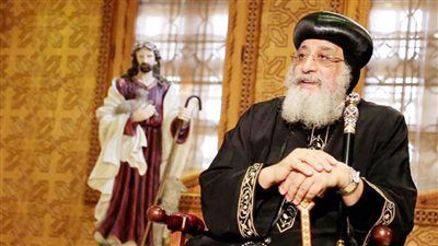 بالصور قداسه البابا يصلى عشيه دخول السيد المسيح ارض مصر