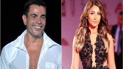 بالصور غيرة معجبات عمرو دياب تحرج دينا الشربينى