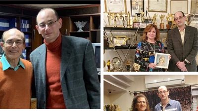 كريم شهاد فنان من تراز فريد يرسم على السيراميك الملون وللجلد الطبيعى